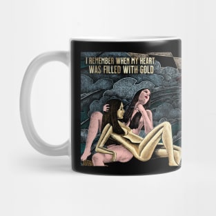 Heart filled with gold Mug